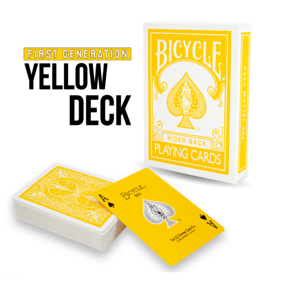 First Generation Bicycle Yellow Deck by Magic Makers