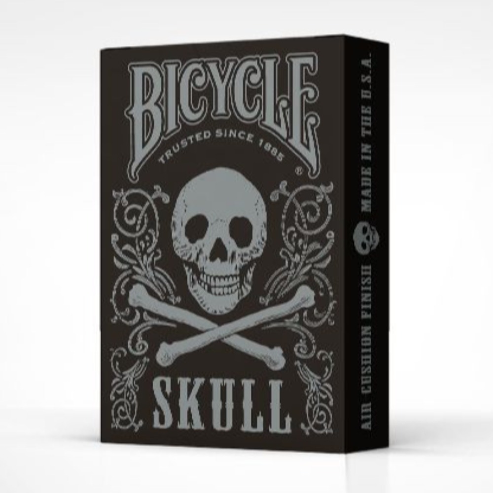 Bicycle Skull Metallic (Silver) USPCC by Gambler's Warehouse