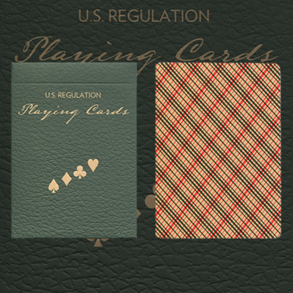 Vintage Plaid Playing Cards (Arizona Red) by Dan and Dave Buck