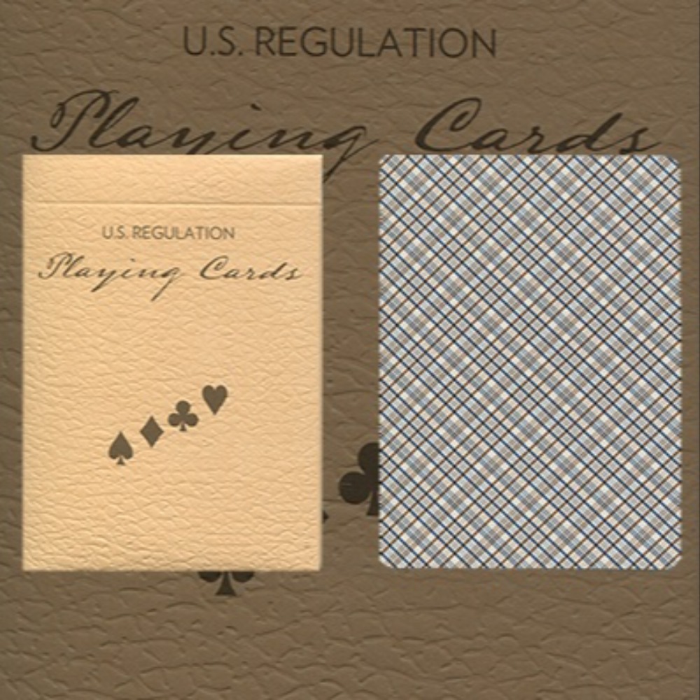 Vintage Plaid Playing Cards (California Blue) by Dan and Dave Buck