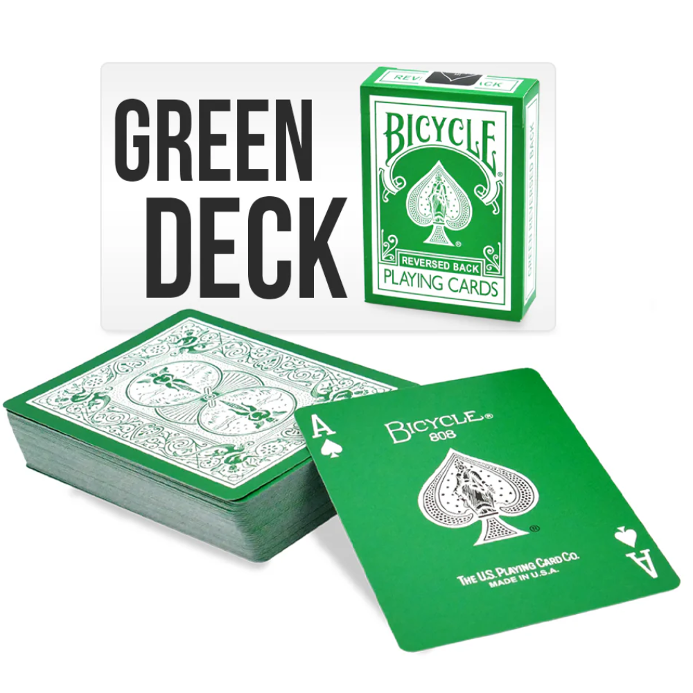 Green Bicycle Deck Playing Cards by Magic Makers