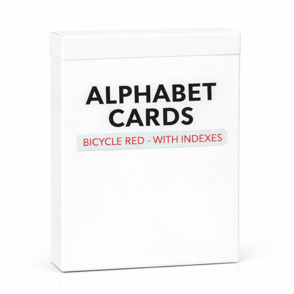 Alphabet Playing Cards Bicycle No Index by PrintByMagic